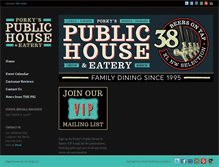 Tablet Screenshot of porkyspublichouse.com